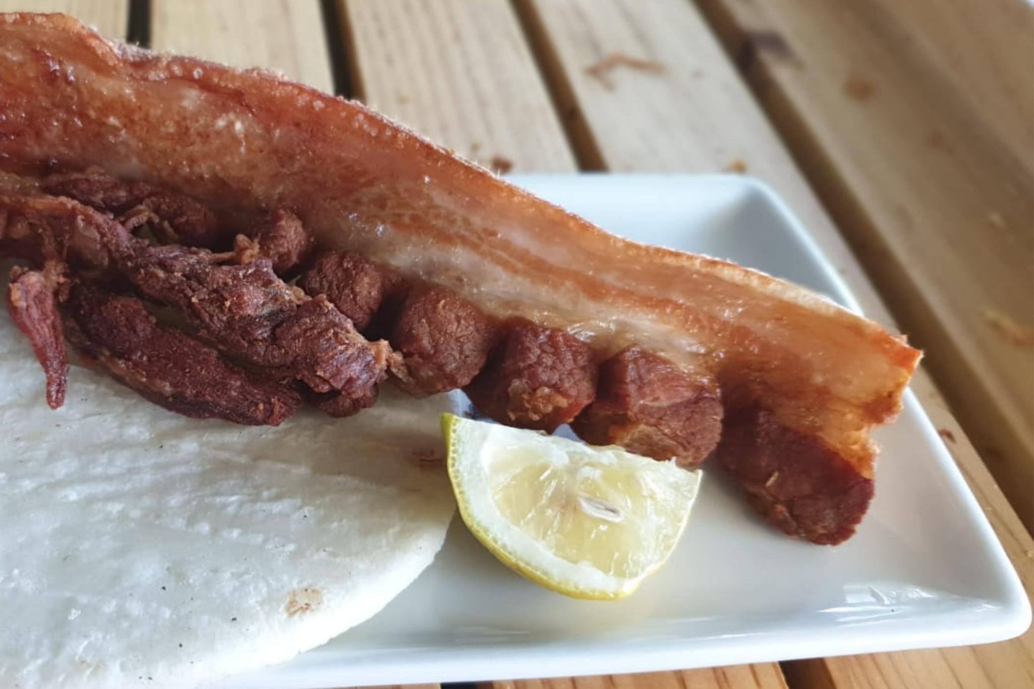 Menú del día de comida colombiana